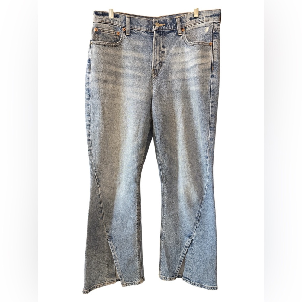 American Eagle Women's Curvy 90s Bootcut Jeans Sz 10 X-Short Blue Tides - Picture 3 of 13